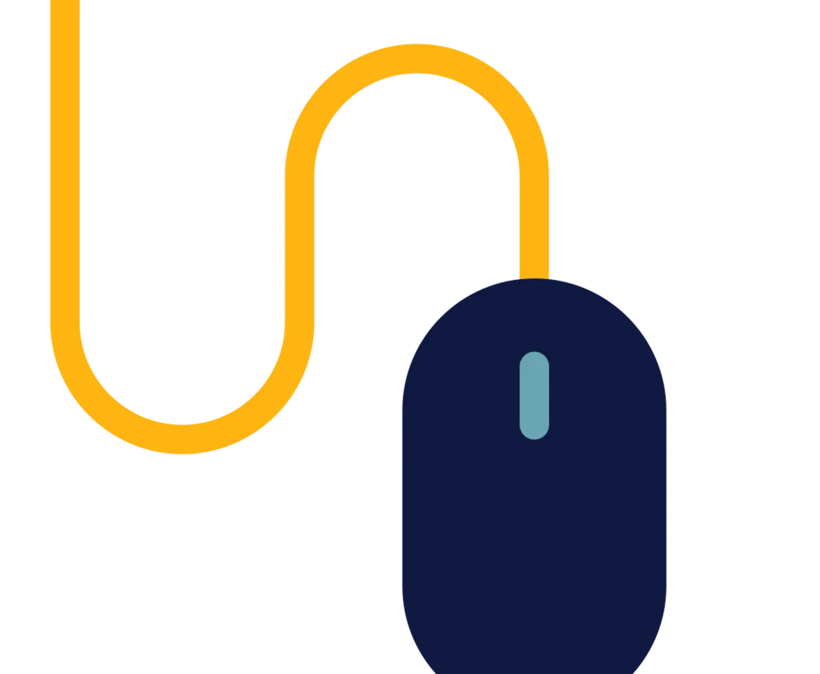 Mouse with wire